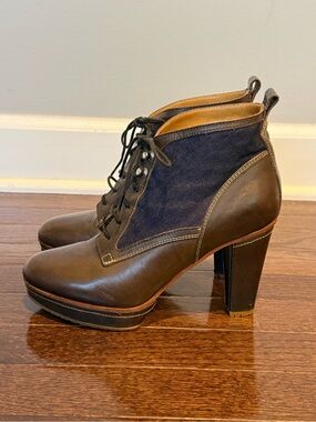 Rag & Bone Heritage Workwear Platform Ankle Boots Size 8 Women’s US